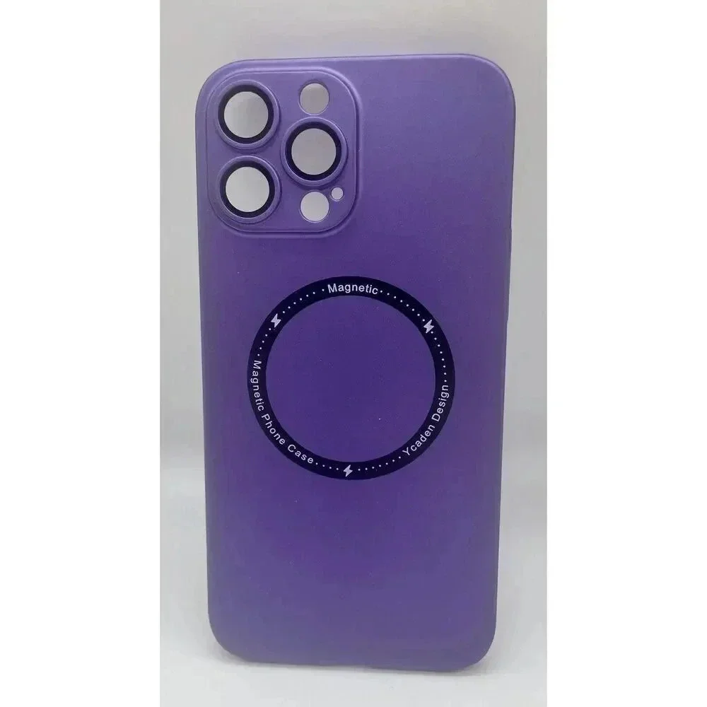 Magnetic Case For iPhone 14 Plus 13 Pro Max 6.7” Camera‎ Lens Protection Purple